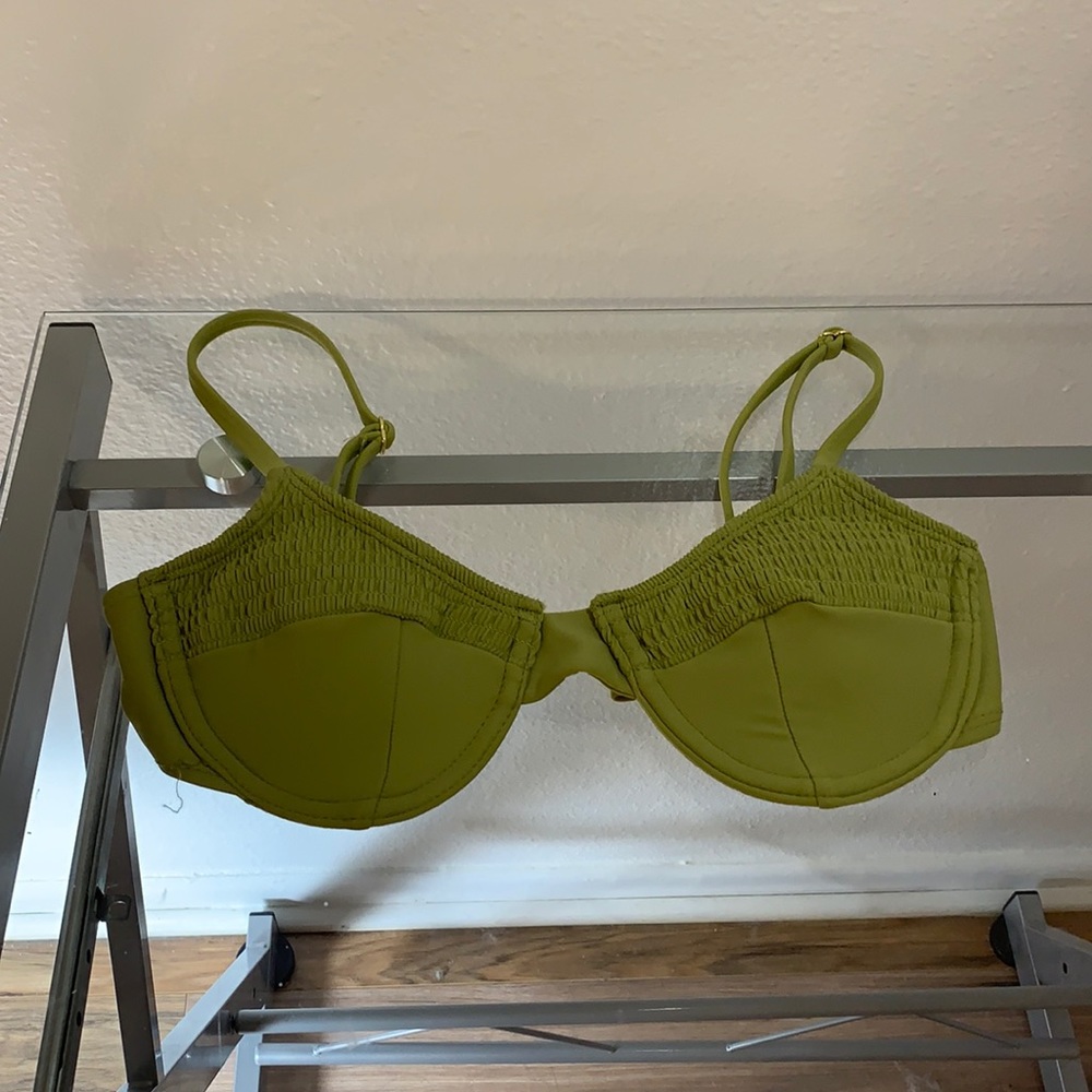 green bikini top BRAND NEW